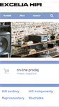 Mobile Screenshot of excelia-hifi.cz