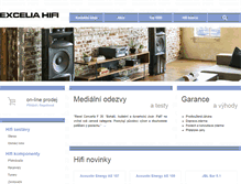 Tablet Screenshot of excelia-hifi.cz
